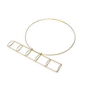 gold necklace exhibited in the exhibition