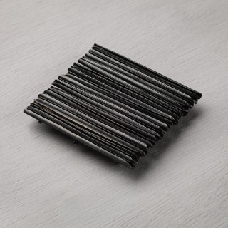 orchid brooch, oxidised silver kinetic units 60 x 60mm