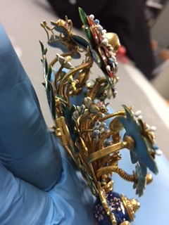 research material at the museum of London.  Kinetic en tremblant brooch