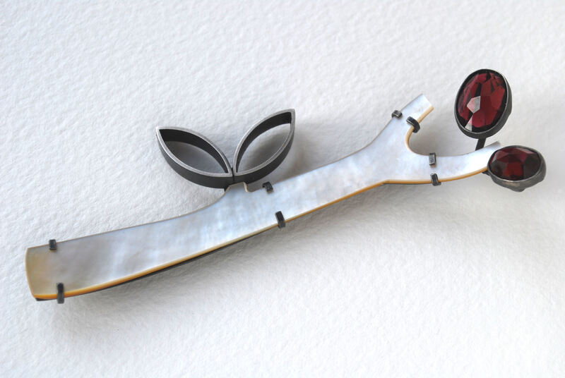A group of work made for the exhibition Objects of Status, Power and Adornment: The Studio Jewellery Movement 1950 - 2011, Mobilia Gallery, USA