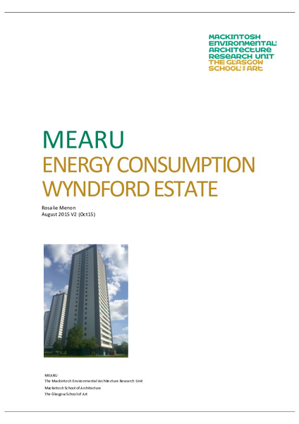 Energy Consumption Analysis, Wyndford Housing Estate- A review of the energy impact in 1,900 homes