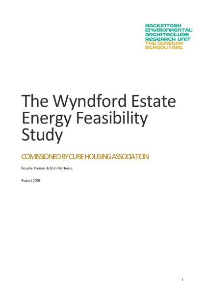 The Wyndford Estate Energy Feasibility Study