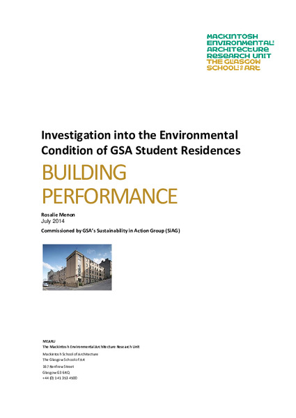 Energy Consumption and Assessment of Environmental Conditions in Student Accommodation-A Case Study