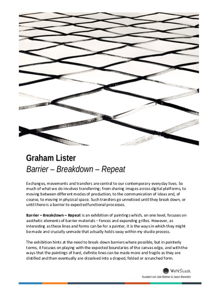 Barrier - Breakdown - Repeat [solo exhibition]