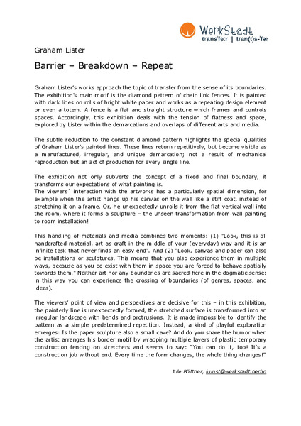 Exhibition text written by Jule Böttner