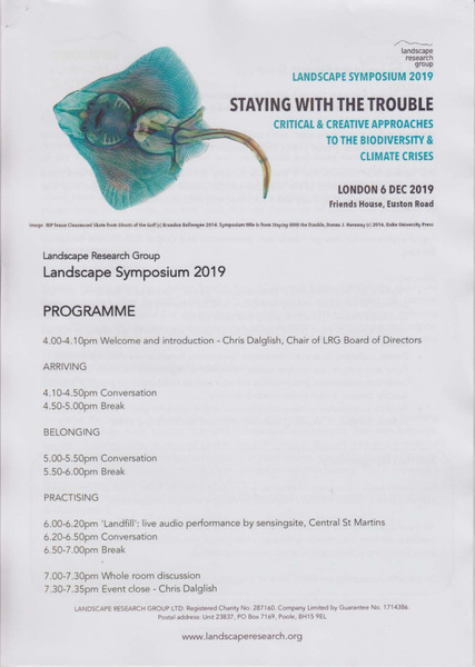 Staying with trouble: Critical and Creative Approaches to Biodiversity and Climate Crises