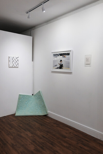 Black and White Chain Link & A Kiss_Perhaps We Should Have Stayed [Group Exhibition: Warbling Collective at Hoxton 253, London]