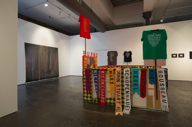 Installation shot, ‘Practicing Landscape: Land, Histories and Transformation’, (2020), The Lighthouse, Glasgow. Photo: Jack McCombe
