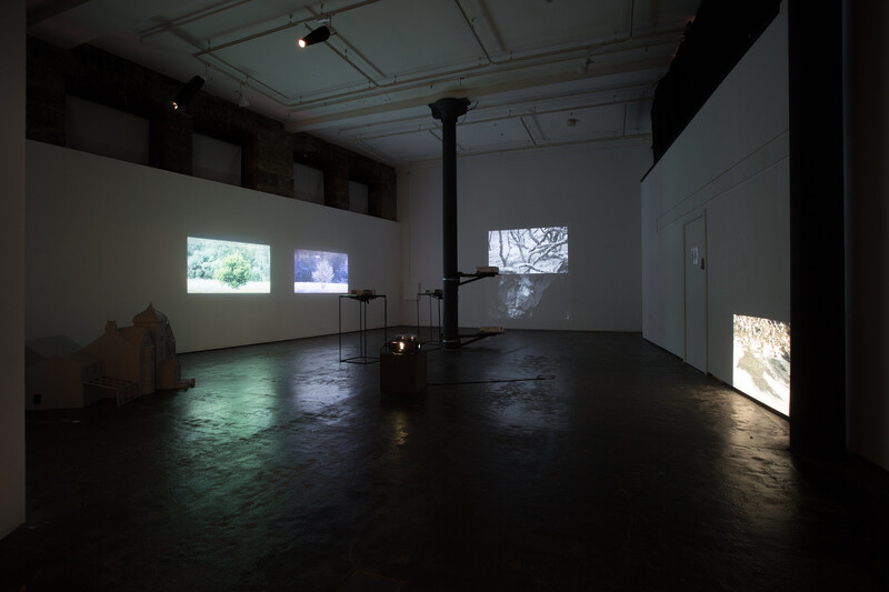 Installation shot, ‘Practicing Landscape: Land, Histories and Transformation’, (2020), The Lighthouse, Glasgow. Photo: Jack McCombe