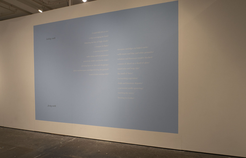 'Looking South – Facing North' from 'The Dead Zone' – Installation