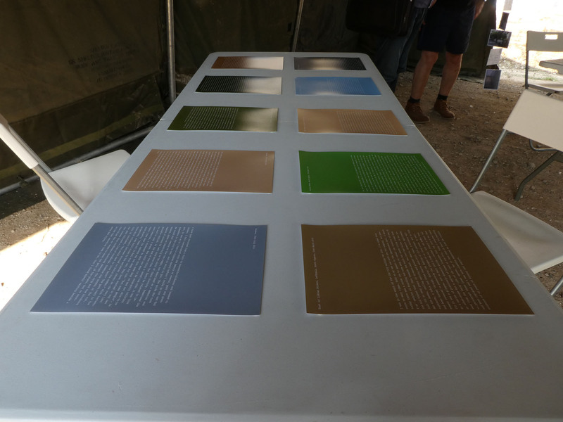 'Coffee Letters' installed in UN Tent, for 'Urban Glendi:  CCFT', Buffer Fringe VI, 2019, Nicosia