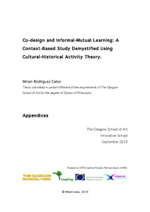 Co-design and Informal-Mutual Learning: A Context-Based Study Demystified Using Cultural-Historical Activity Theory