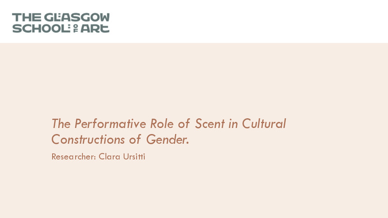 The Performative Role of Scent in Cultural Constructions of Gender