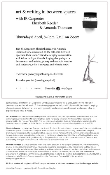 Art and Writing between spaces