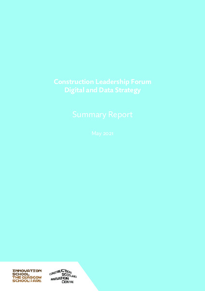 Construction Leadership Forum Digital and Data Strategy
