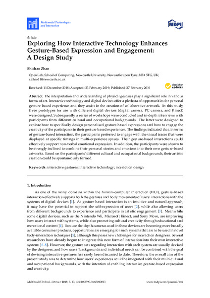 Exploring How Interactive Technology Enhances Gesture-Based Expression and Engagement: A Design Study