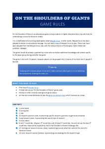 Game rules document