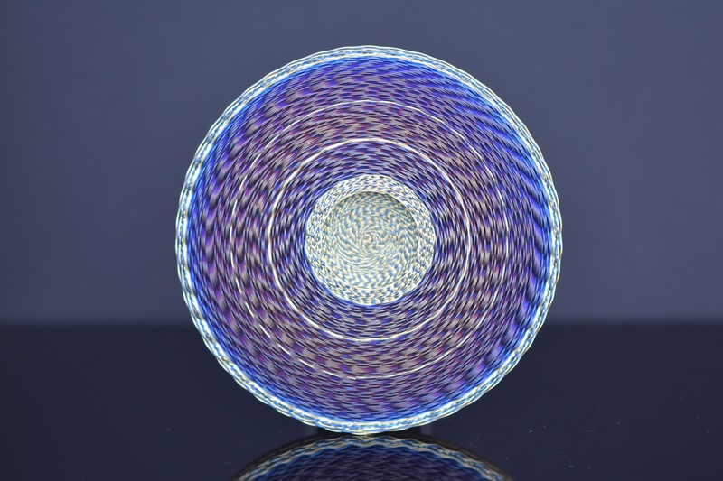 Vortex Brooch - 2021. Titanium and 18ct gold. 70 x 8 mm