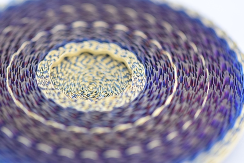 Vortex Brooch (detail) - 2021. Titanium and 18ct gold. 70 x 8 mm