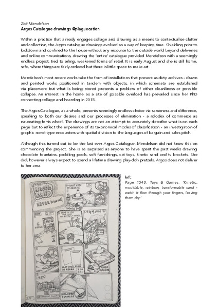 Gallery text accompanying works