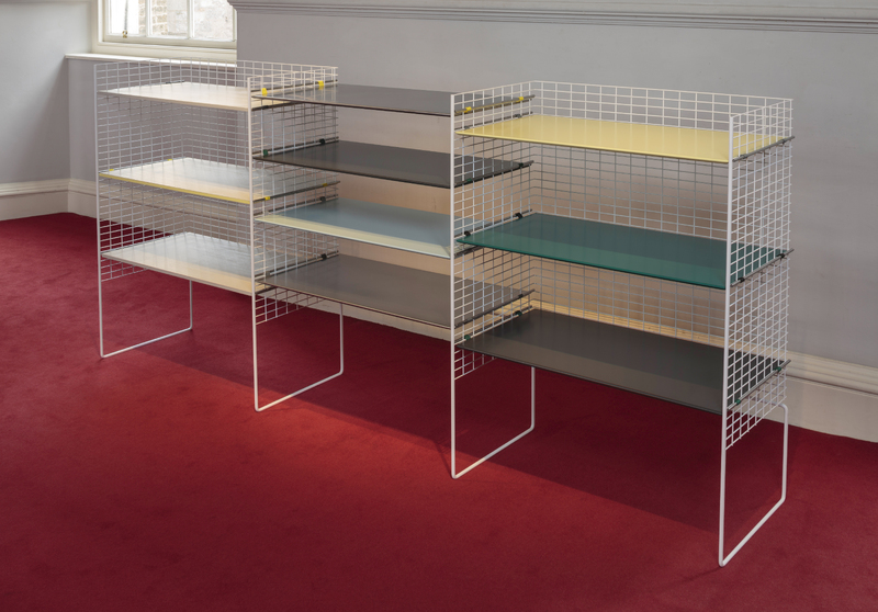 Ama Shelving for Design Exhibition Scotland, exhibition detail, photograph by Ruth Clark