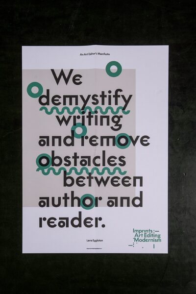Imprints of the New Modernist Editing Publication