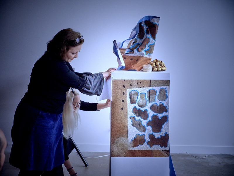 Appropriated Mishap from 'The Producerers Present' - with Anne Marie Creamer -at Griffin Gallery, Jan 2018