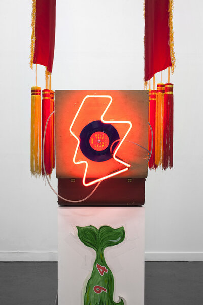 Real Life is Dead/Long Live Real Life, now in Blue vinyl, in group exhibition "Next Top Model"
