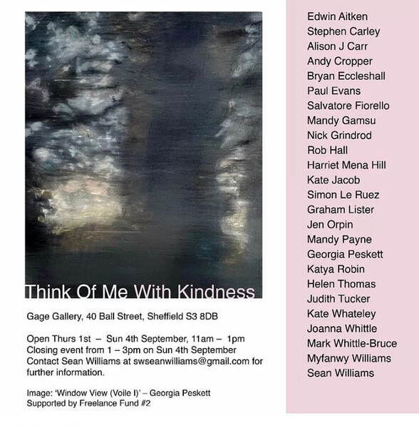 Bits of Sellotape Left on the Wall [Think of Me with Kindness, Gage Gallery, Sheffield, 2022]