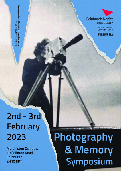 Poster for 'Photography and Memory' symposium
