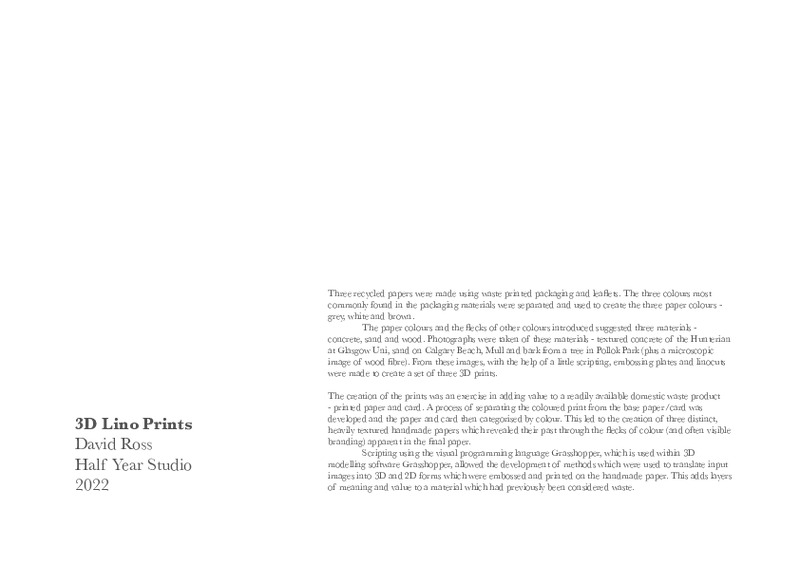 Images and supporting text