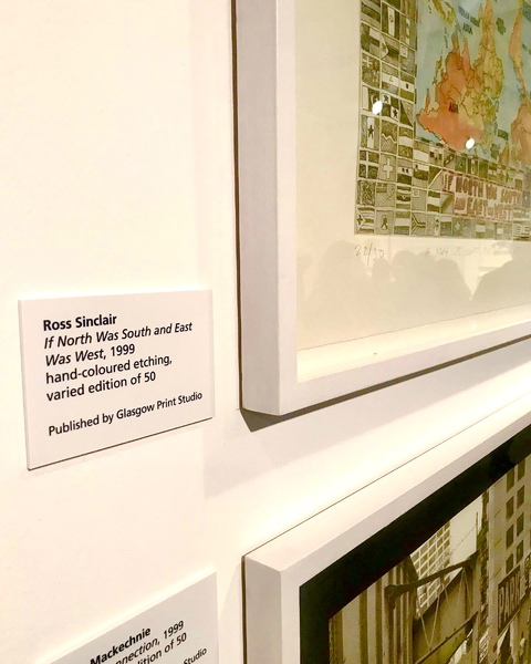 'If North Was South And East Was West' at The Love of Print, 
Kelvingrove Museum and Art Gallery