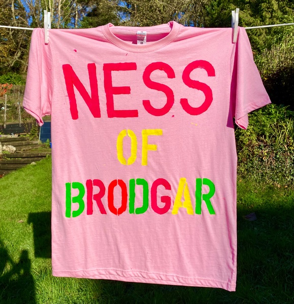 Real Life Orcadian Neolithic Souvenir Tour T-Shirt Painting No. 1 : SKARA BRAE 

Real Life Orcadian Neolithic Souvenir Tour T-Shirt Painting No. 2 : NESS OF BRODGAR

Real Life Orcadian Neolithic Souvenir Tour T-Shirt Painting No. 3 : MAES HOWE

Real Life Orcadian Neolithic Souvenir Tour T-Shirt Painting No. 4 : (STANDING) STONES OF STENNESS

Real Life Orcadian Neolithic Souvenir Tour T-Shirt Painting No. 5 : RING OF BRODGAR

Real Life Orcadian Neolithic Souvenir Tour T-Shirt Painting No. 6 : THE DWARFIE STANE (HOY)