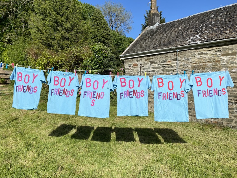 Boy Friends T-Shirt Paintings for Michael Pederson
