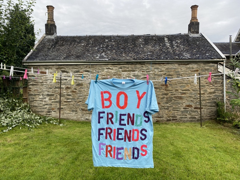 Boy Friends T-Shirt Paintings for Michael Pederson