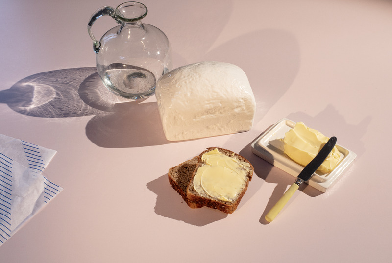Butterdish (on the table)