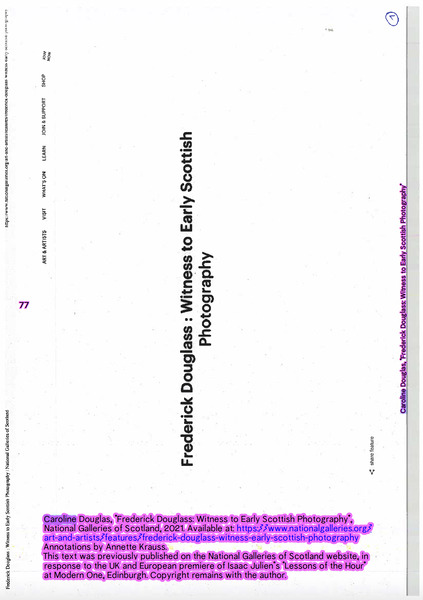 'Frederick Douglass : Witness to Early Scottish Photography', Common Good and Colonialism: How Does Collective Relate To The Common Good? (Study Resource)