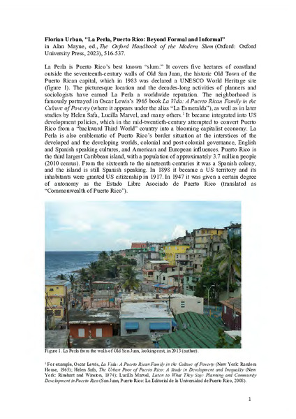 La Perla, Puerto Rico: Beyond Formal and Informal