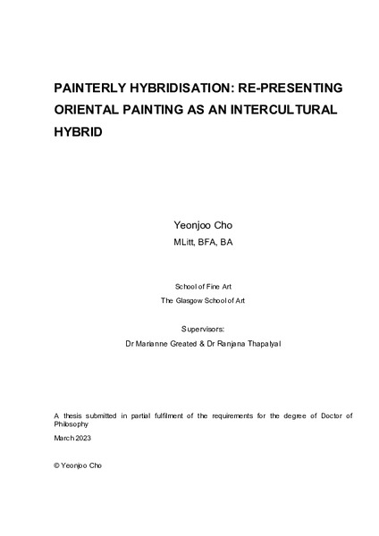 Painterly Hybridisation: Re-presenting Oriental Painting as an Intercultural Hybrid