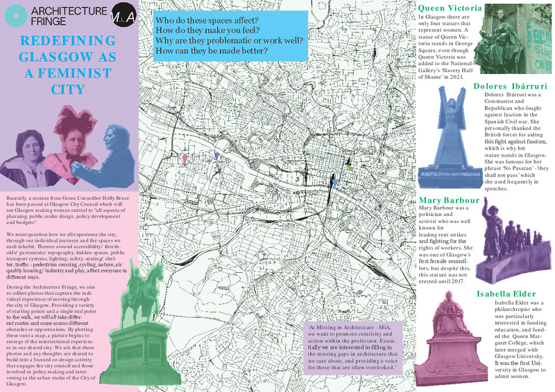 Redefining Glasgow as a feminist City Walk: exploring Glasgow as an intersectional, feminist city