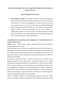 Authors Biographies and Abstracts