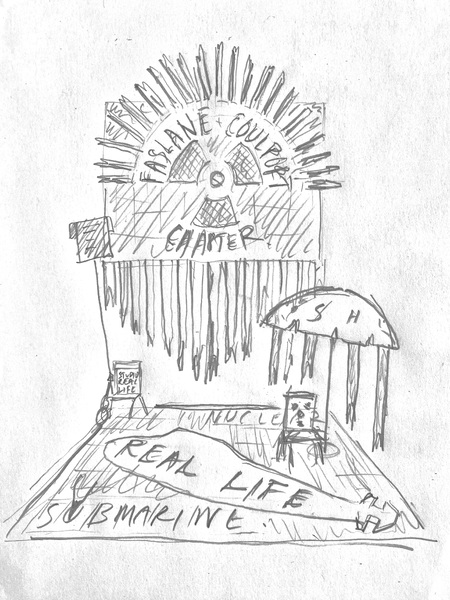 Decorative Picnic Blanket Display (with Sitooterie) produced by the Faslane and Coulport Chapter of The Real Life Nuclear and Philosophical Ramblers Research Society
Loch Long/Gareloch/Firth of Clyde 2023