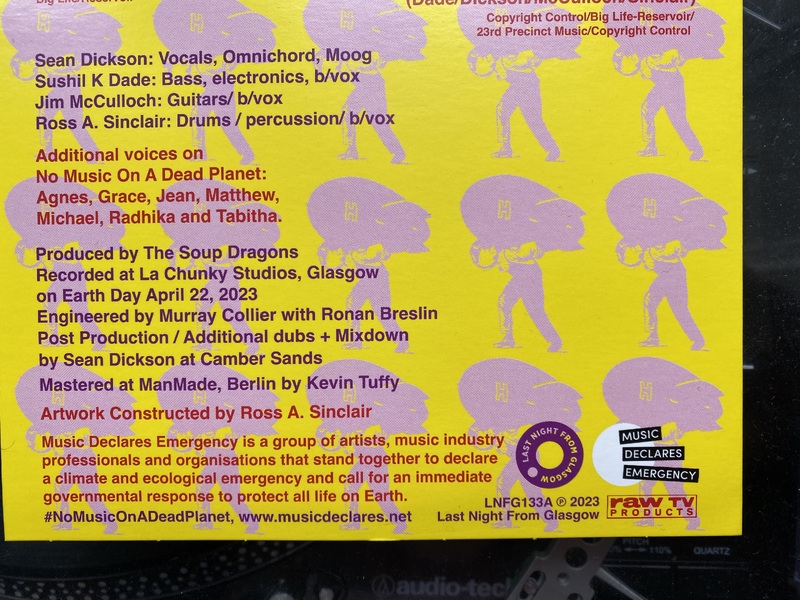 Love is Love/No Music on a Dead Planet AA SIde 7" Vinyl Single, 2 x Different Covers, 3 x coloured vinyl, released on Last Night From Glasgow record label. 2 x Music Videos made to support the singles