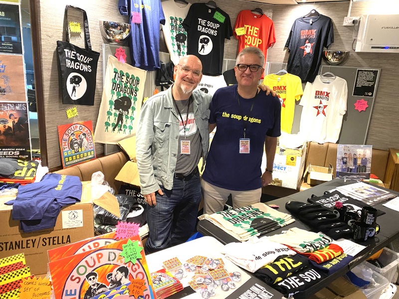 Tour Merchandise 2023, a range of merchandise designed, produced and sold on The Soup Dragons 2023 reunion tour