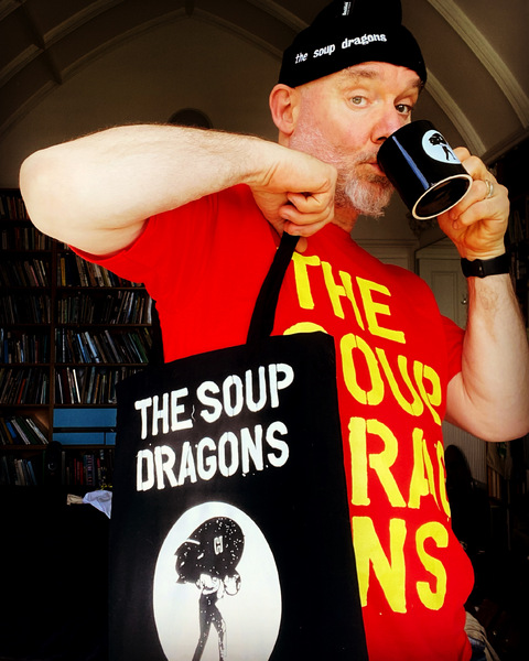 Tour Merchandise 2023, a range of merchandise designed, produced and sold on The Soup Dragons 2023 reunion tour