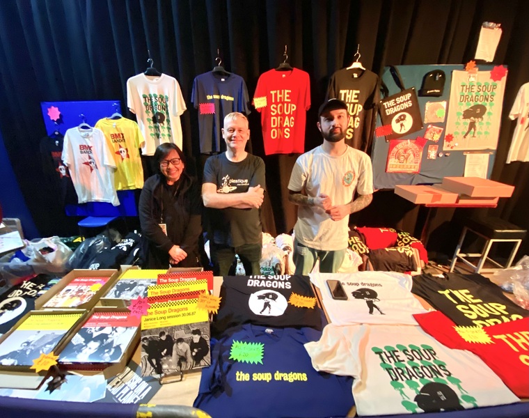 Tour Merchandise 2023, a range of merchandise designed, produced and sold on The Soup Dragons 2023 reunion tour