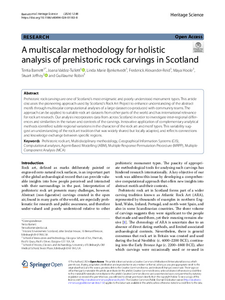 A multiscalar methodology for holistic analysis of prehistoric rock carvings in Scotland