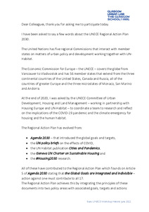 Presentation of the #Housing2030 study and “Place and Life in the ECE – A Regional Action Plan 2030”