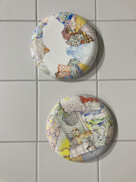 'Sensors' on tiled plinth: Documentation of Sensorscape exhibition 6