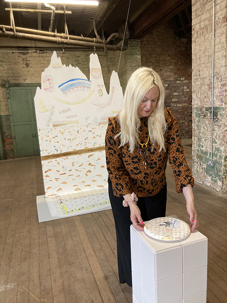 End of installation period - ZM installing at Intimate Data exhibition, June 2023
